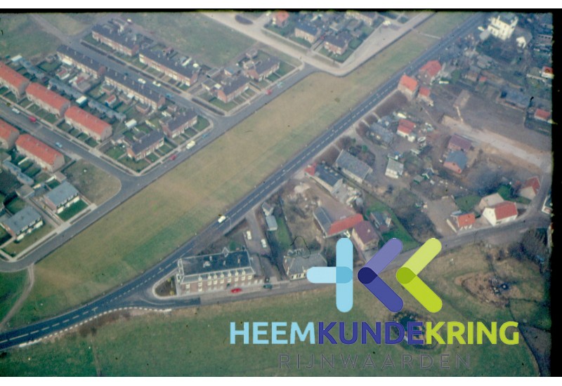 Luchtfoto Gedeelte nieuw en oud Lobith